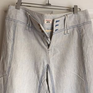 Free People Wide Leg Linen Pants